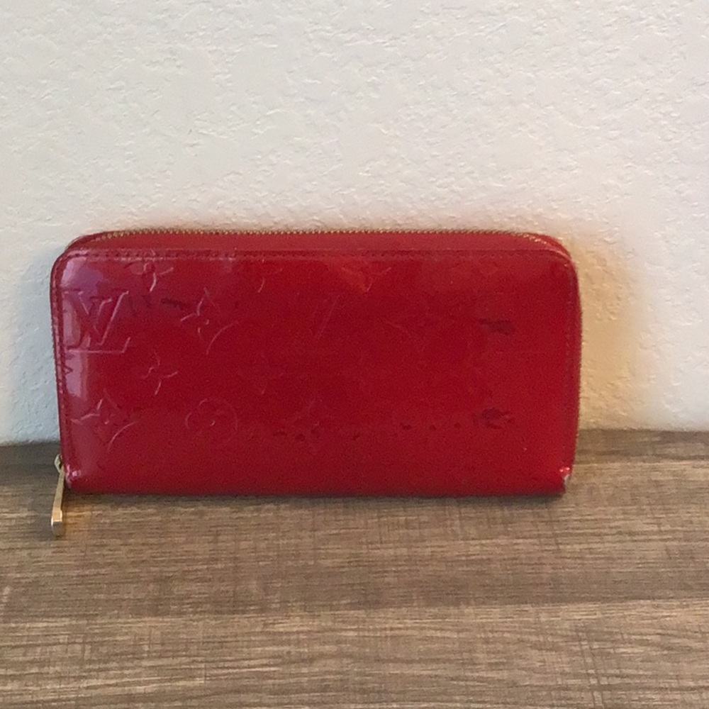 Louis Vuitton Red Vernis Wallet